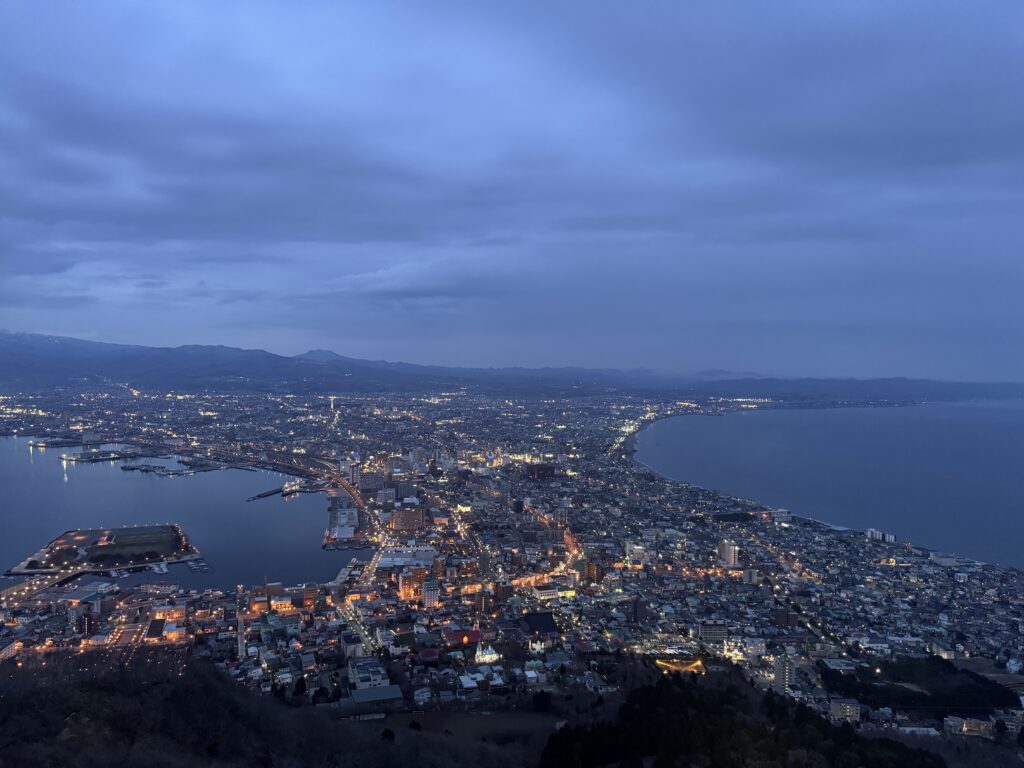 joynerary hakodate night view dusk window