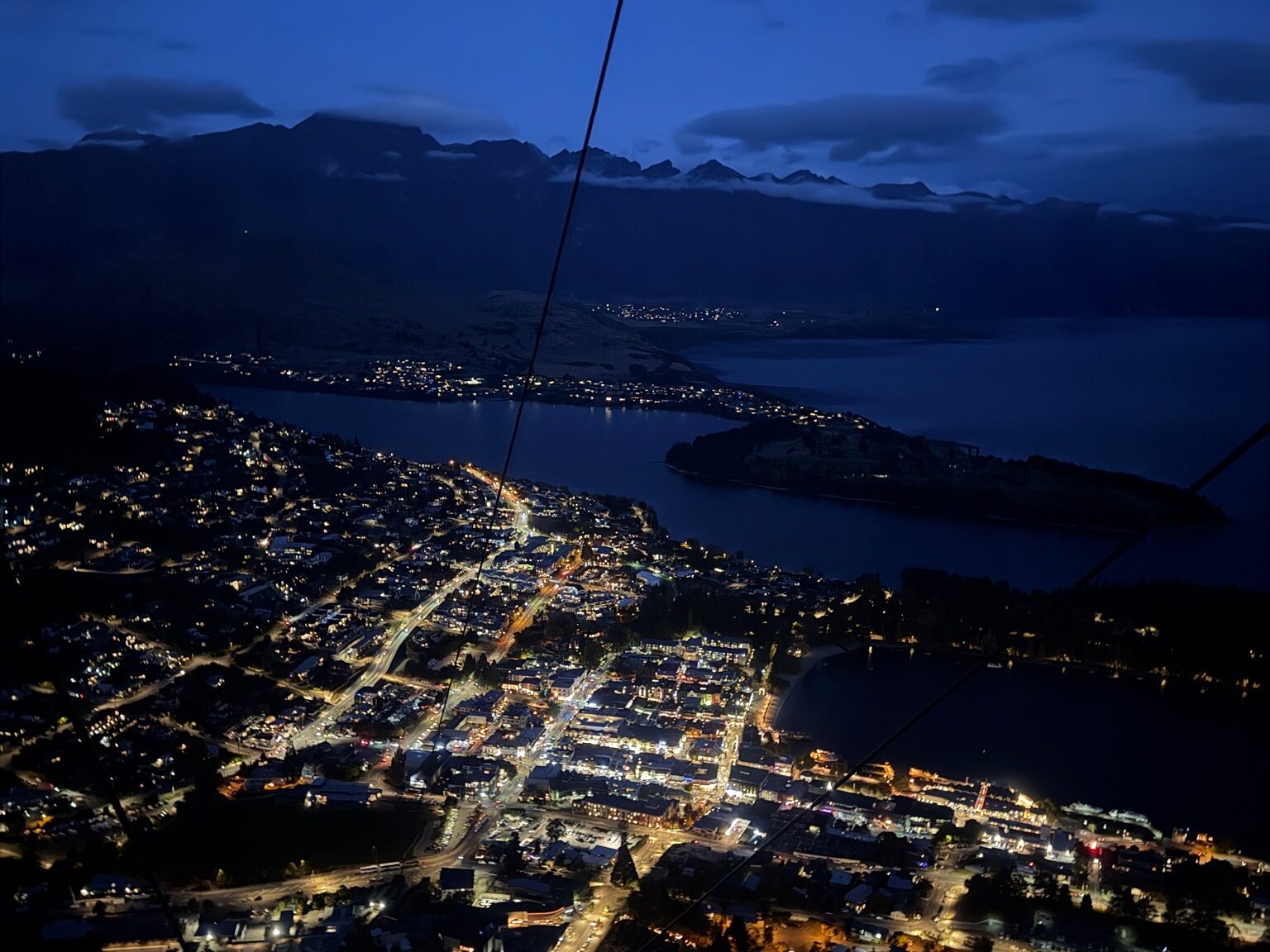 joynerary queenstown night view gondola lake