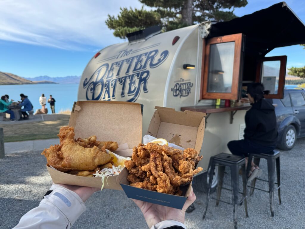 蒂卡波湖攻略|Lake Tekapo 吃住玩完整指南、行程建議與真實評價 joynerary tekapo better batter fish chips